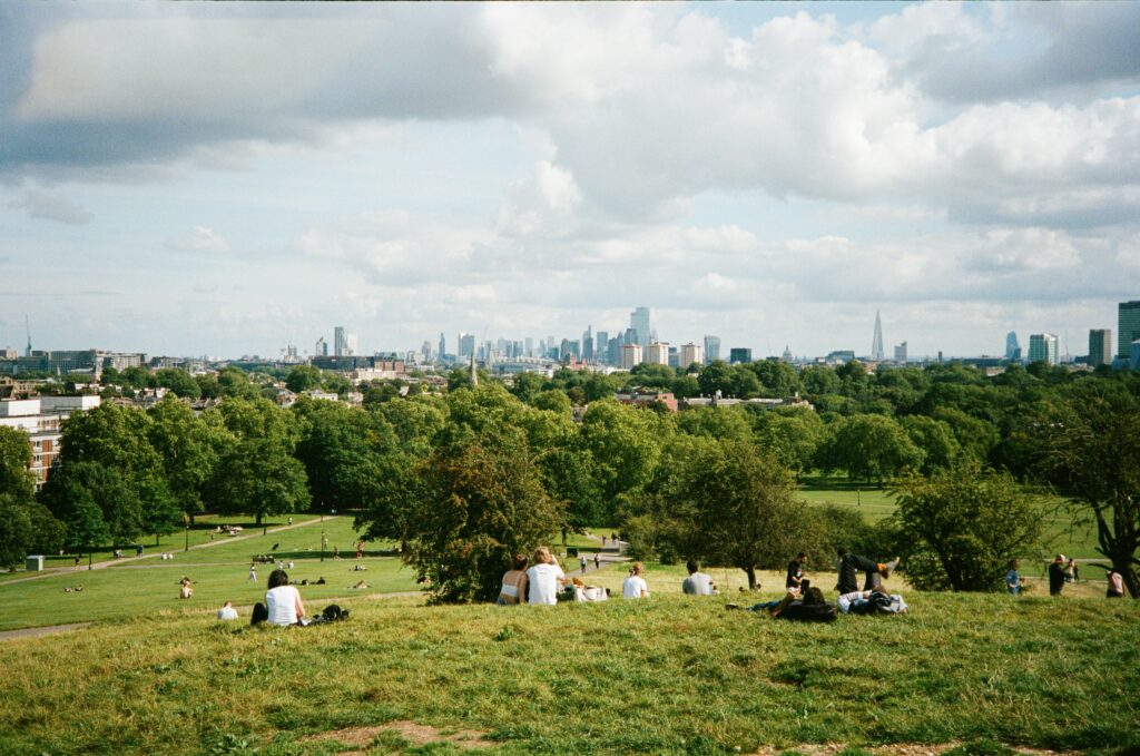 Primrose hill panorami a Londra